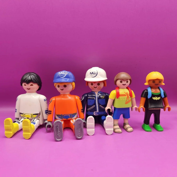 10 Playmobil People Lot Pirate Pilot Rider Children 3 Inch - Picture 5 of 5